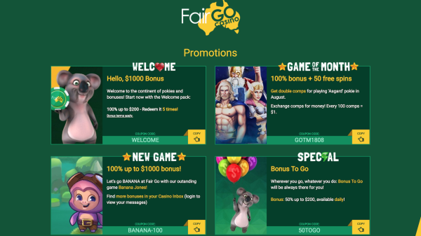 FairGoCasino-pokies, Fairgo casino free spins, casino game, casino no deposit bonus