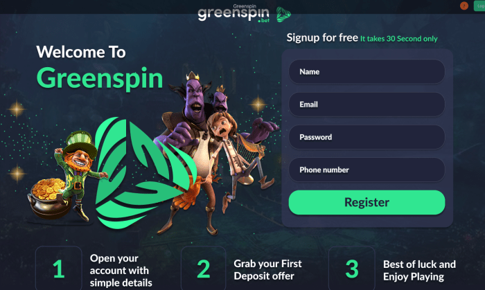 Best Bonus Casino No Deposit, free daily spins no deposit, GreenSpin Casino bonus review, greenspin-casino-jackpot, greenspin casino no deposit codes, greenspin logo, registration-greenspin-casino-account-greenspin-lobby-screenshot, GreenSpin-exclusive-offers, Greenspin-Casinos-Loyalty-Program, free spins, no deposit bonus, welcome bonus, casino bonus, pokie wins