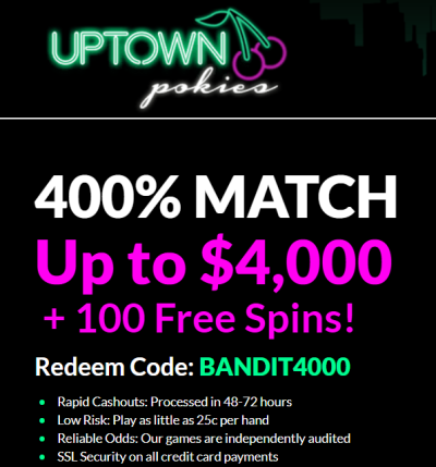 uptown-pokies-casino-app-intro, Pokies Bonus Review, Uptown Pokies Bonus, Casino Bonus Review 100 Free Spins, Free spins, no deposit, free casino, casino bonus