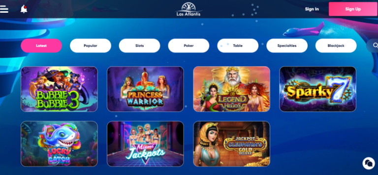 Las Atlantis Bonus, Las Atlantis Casino Review, Las Atlantis $35 No Deposit Bonus, welcome bonus, free spins, no deposit, casino bonus