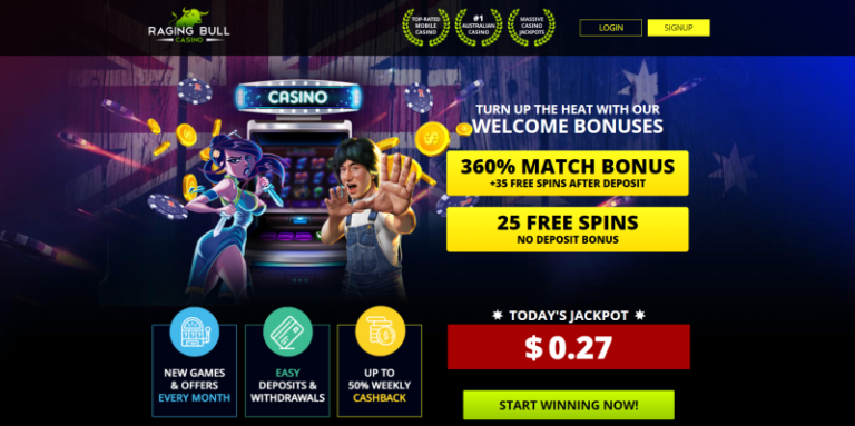 Raging Bull AU Casino Review, free spins, casino bonus, Canada Slots Free Spins, no deposit bonus, casino bonus,